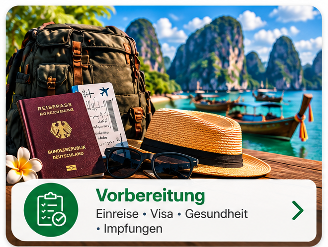 Thailand Einreise Visa Gesundheit Impfungen